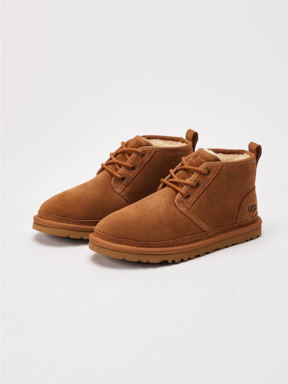 UGG Neumel Suede Shearling Lined Chukka Ankle Boots Brown US Women’s 6